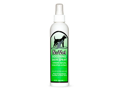 NuVet soothing skin spray for cats and dogs